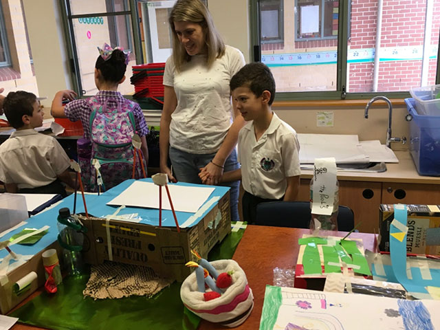 Mums and Dads were invited to view the finished products!