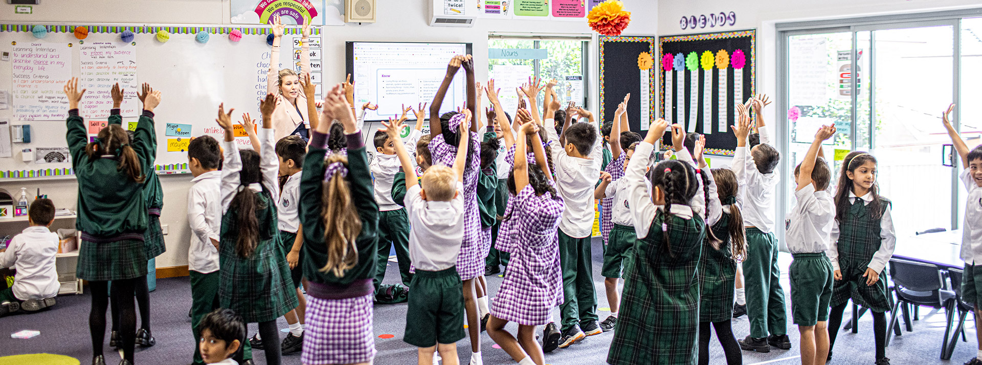 Teaching class at Holy Cross Primary Glenwood