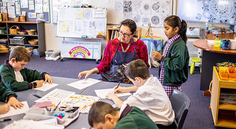 Dedicated art space at Holy Cross Catholic Primary Glenwood