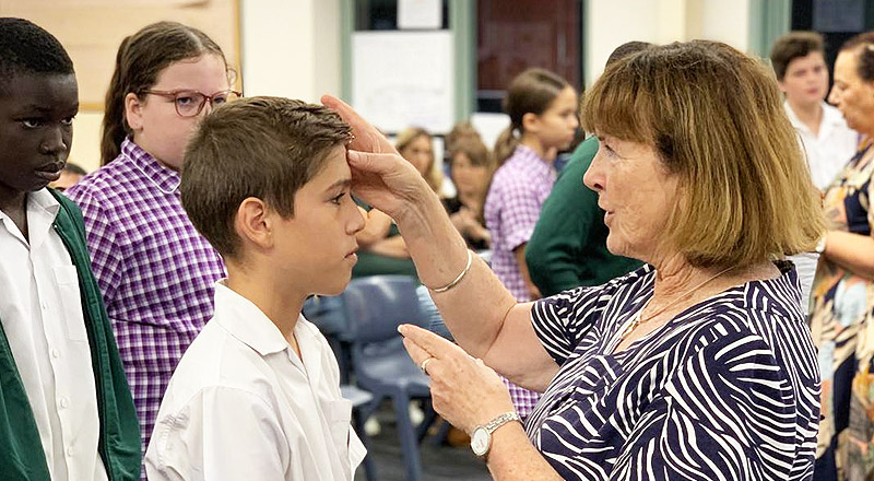 Ash Wednesday at Holy Cross Catholic Primary Glenwood