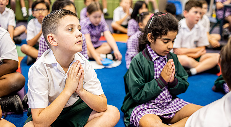 Religious education at Holy Cross Catholic Primary Glenwood
