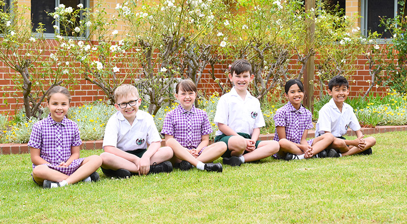 Students at Holy Cross Catholic Primary Glenwood