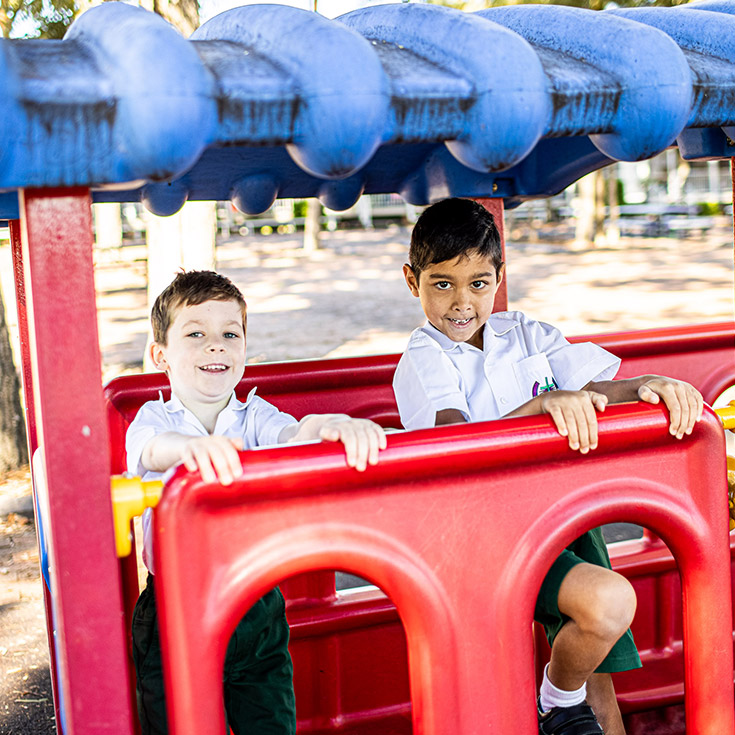 Play equipment at Holy Cross Catholic Primary Glenwood