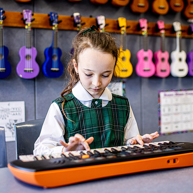Music lessons at Holy Cross Catholic Primary Glenwood