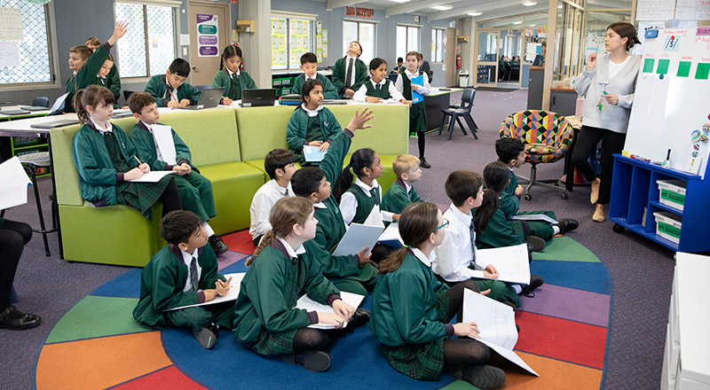 Flexible learning space at Holy Cross Catholic Primary Glenwood