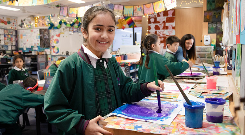 Holy Cross Catholic Primary Glenwood art making space